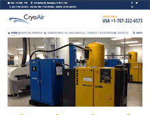 Tablet Screenshot of cryoair.com